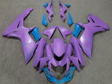 2011-2024 Matte Purple & Blue Suzuki GSXR 600-750 Motorcycle Fairings