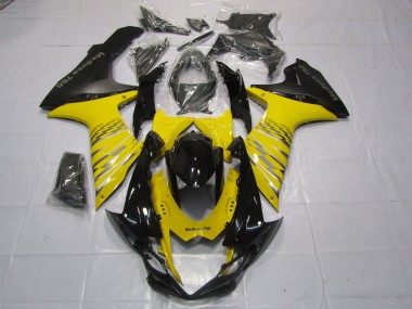 2011-2024 Yellow Matte Black Suzuki GSXR 600-750 Motorcycle Fairings