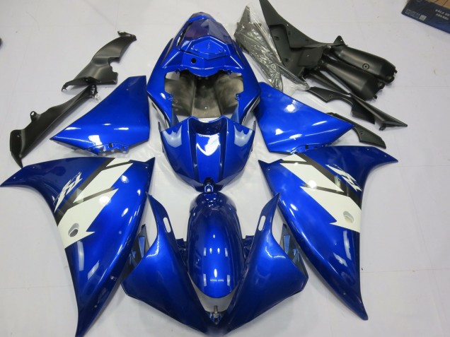2012-2014 Blue and White Yamaha R1 Motorcycle Fairings 2012-2014 Blue and White Yamaha R1 Motorcycle Fairings