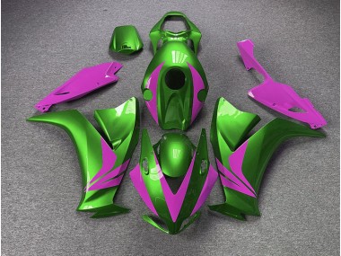 2012-2016 Gloss Green and Pink Honda CBR1000RR Motorcycle Fairings