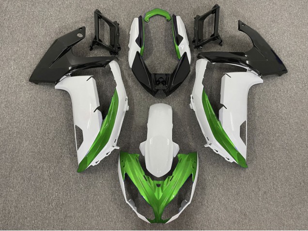 2012-2016 Gloss White & Green Kawasaki Ninja 650R Motorcycle Fairings 2012-2016 Gloss White & Green Kawasaki Ninja 650R Motorcycle Fairings