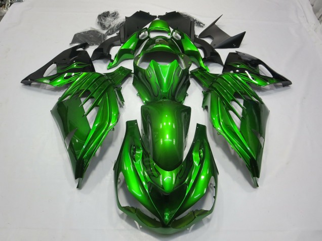 2012-2021 Green Black Kawasaki ZX14R Motorcycle Fairings 2012-2021 Green Black Kawasaki ZX14R Motorcycle Fairings