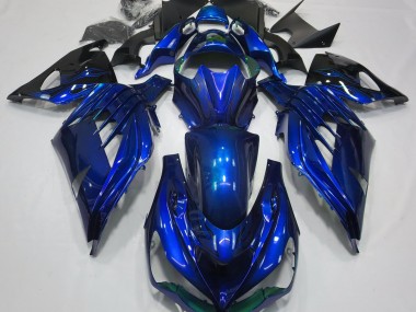 2012-2021 Ocean Blue Gloss Kawasaki ZX14R Motorcycle Fairings