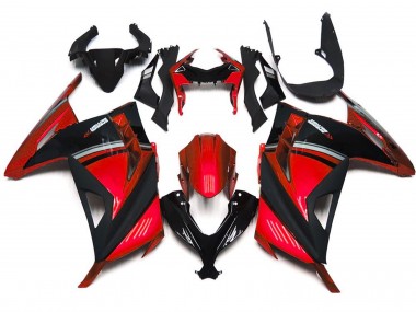 2013-2018 Gloss Red Kawasaki Ninja 300 Motorcycle Fairings