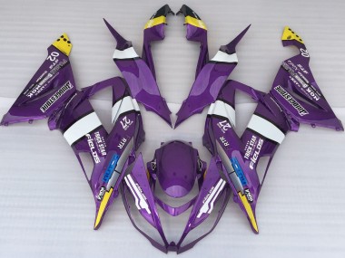 2013-2018 Purple Logo Style Kawasaki ZX6R Motorcycle Fairings