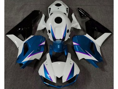 2013-2023 Gloss Blue White and Purple Honda CBR600RR Motorcycle Fairings
