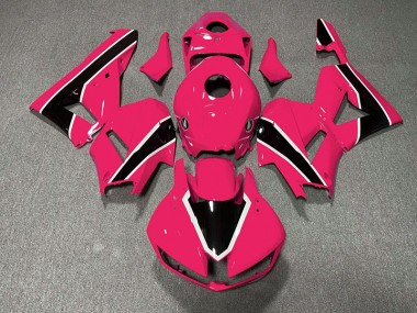2013-2023 Gloss Bright Pink and Black Honda CBR600RR Motorcycle Fairings