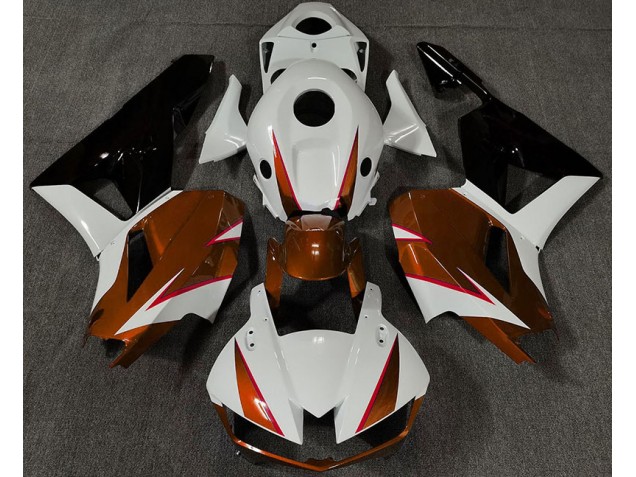 2013-2023 Gloss Orange White and Red Honda CBR600RR Motorcycle Fairings 2013-2023 Gloss Orange White and Red Honda CBR600RR Motorcycle Fairings