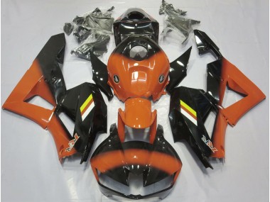 2013-2023 Gloss Orange and Black Fade Honda CBR600RR Motorcycle Fairings