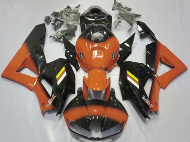 2013-2023 Gloss Orange and Black Fade Honda CBR600RR Motorcycle Fairings