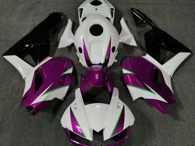 2013-2023 Gloss Pink White and Green Honda CBR600RR Motorcycle Fairings