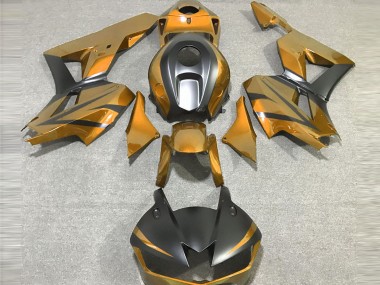 2013-2023 Gold and Matte Black Honda CBR600RR Motorcycle Fairings
