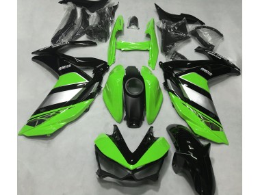 2015-2018 Bright Green Yamalube Yamaha R3 Motorcycle Fairings