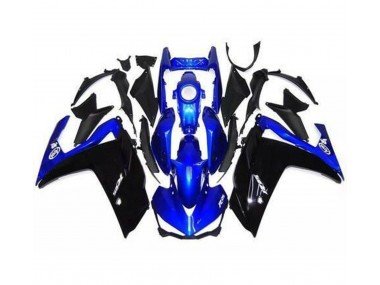 2015-2018 Gloss Black and Blue Yamaha R3 Motorcycle Fairings