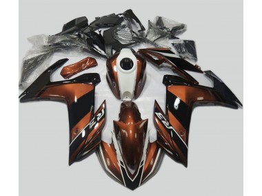 2015-2018 Orange and Gloss Black Yamaha R3 Motorcycle Fairings