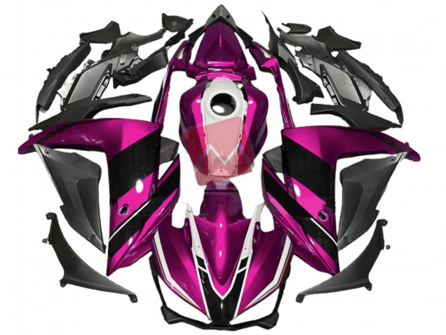 2015-2018 Pink Black and White Yamaha R3 Motorcycle Fairings
