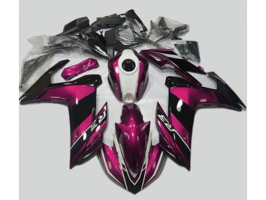 2015-2018 Pink and Gloss Black Yamaha R3 Motorcycle Fairings