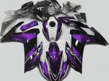 2015-2018 Purple and Gloss Black Yamaha R3 Motorcycle Fairings