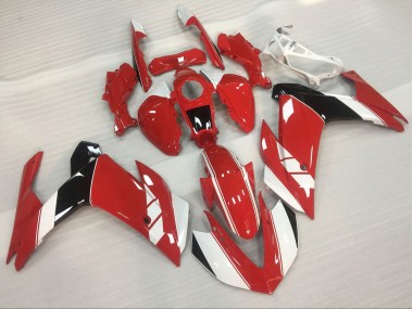 2015-2018 Red and White Gloss Yamaha R3 Motorcycle Fairings
