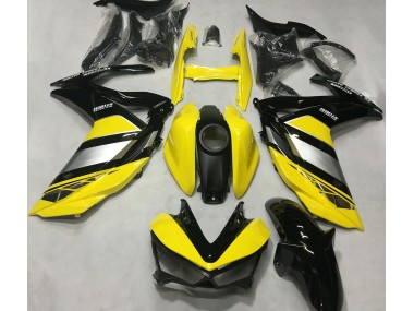 2015-2018 Yellow and Gloss Black Yamaha R3 Motorcycle Fairings