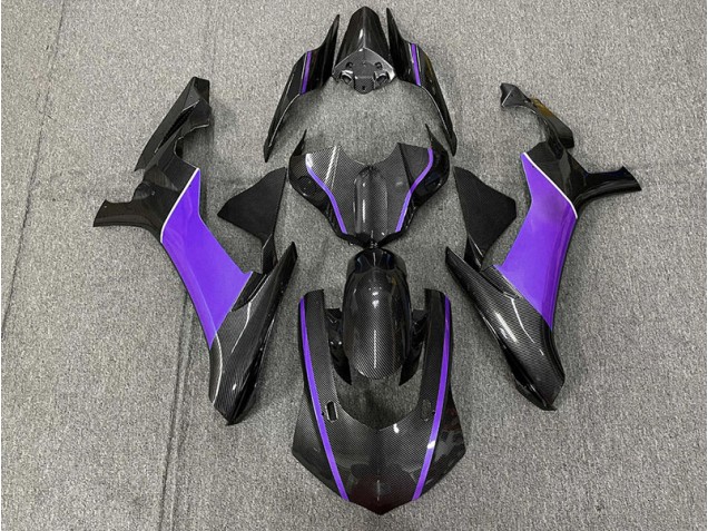 2015-2019 Carbon Fiber & Purple Yamaha R1 Motorcycle Fairings
