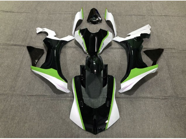 2015-2019 Green Black and White Yamaha R1 Motorcycle Fairings 2015-2019 Green Black and White Yamaha R1 Motorcycle Fairings