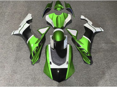 2015-2019 Green & Carbon Fiber Accents Yamaha R1 Motorcycle Fairings