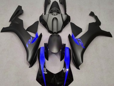 2015-2019 Matte Black & Blue Yamaha R1 Motorcycle Fairings