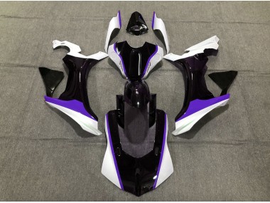 2015-2019 Purple Black and White Yamaha R1 Motorcycle Fairings