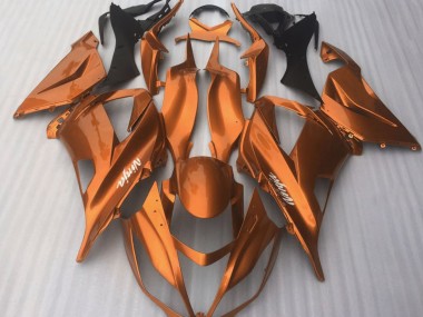 2016-2019 Candy Orange Gloss Kawasaki ZX10R Motorcycle Fairings