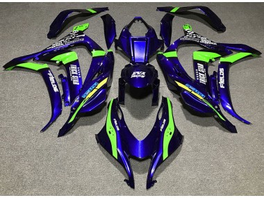 2016-2019 Deep Blue Trickstar Kawasaki ZX10R Motorcycle Fairings