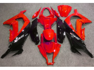 2016-2019 Gloss Red and Black Kawasaki ZX10R Motorcycle Fairings