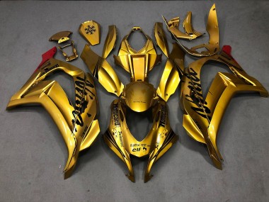 2016-2019 Gold Kawasaki ZX10R Motorcycle Fairings