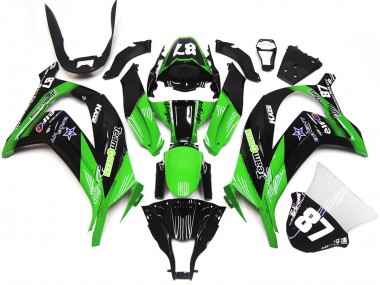 2016-2019 Green and Black Kawasaki ZX10R Motorcycle Fairings