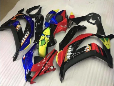 2016-2019 Share Red and Blue Kawasaki ZX10R Motorcycle Fairings