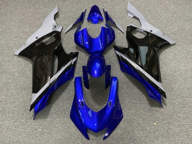 2017-2021 Cement Black and Blue Yamaha R6 Motorcycle Fairings