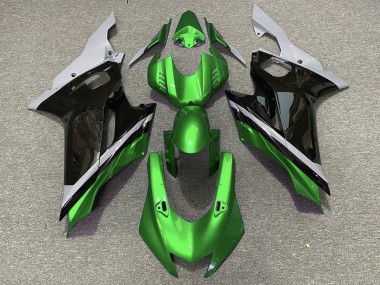 2017-2021 Cement Black and Green Yamaha R6 Motorcycle Fairings