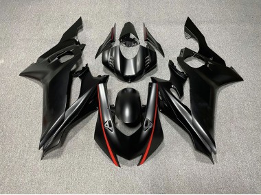 2017-2021 Matte Black & Red Accents Yamaha R6 Motorcycle Fairings