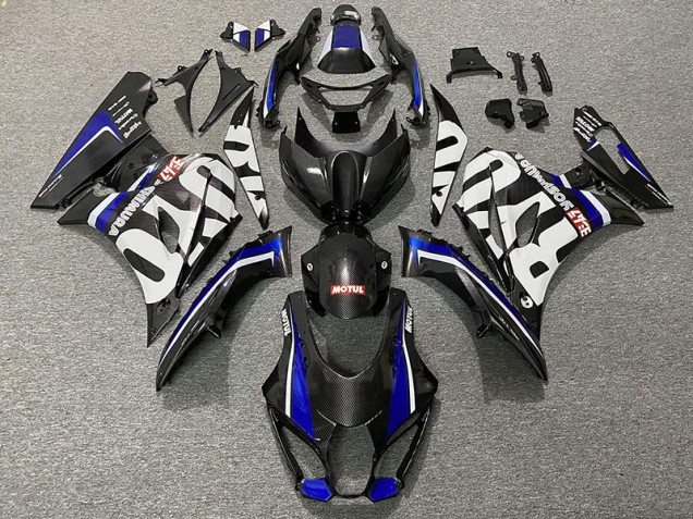 2017-2023 Carbon Fiber Style & Blue Suzuki GSXR 1000 Motorcycle Fairings 2017-2023 Carbon Fiber Style & Blue Suzuki GSXR 1000 Motorcycle Fairings