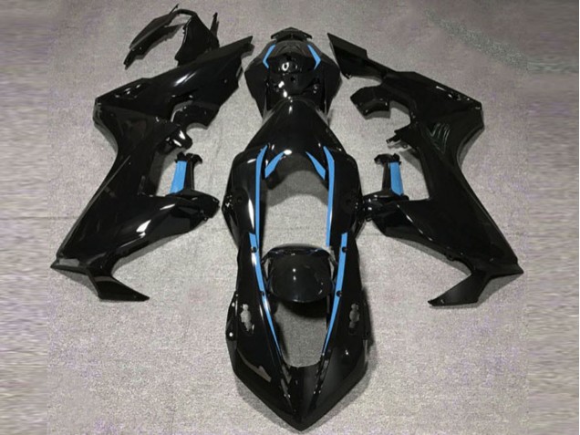 2017-2023 Gloss Black & Light Blue Lining Honda CBR1000RR Motorcycle Fairings