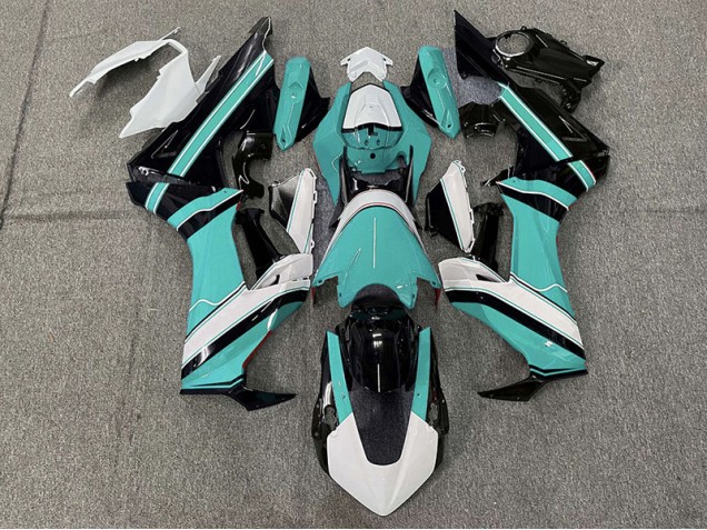 2017-2023 Gloss Cyan White and Black Honda CBR1000RR Motorcycle Fairings 2017-2023 Gloss Cyan White and Black Honda CBR1000RR Motorcycle Fairings