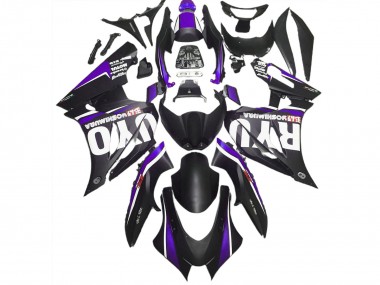 2017-2023 Matte Black & Purple Suzuki GSXR 1000 Motorcycle Fairings