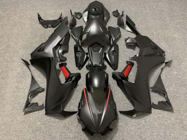 2017-2023 Matte Black & Red Honda CBR1000RR Motorcycle Fairings