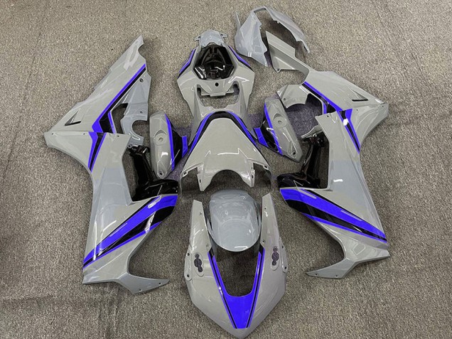 2017-2023 Nardo with Blue Stripes Honda CBR1000RR Motorcycle Fairings 2017-2023 Nardo with Blue Stripes Honda CBR1000RR Motorcycle Fairings