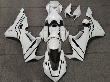 2017-2023 Pearl White and Black Honda CBR1000RR Motorcycle Fairings