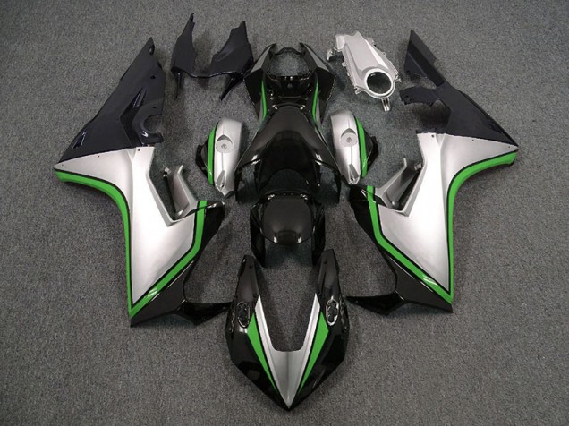 2017-2023 Silver and Black & Green Honda CBR1000RR Motorcycle Fairings