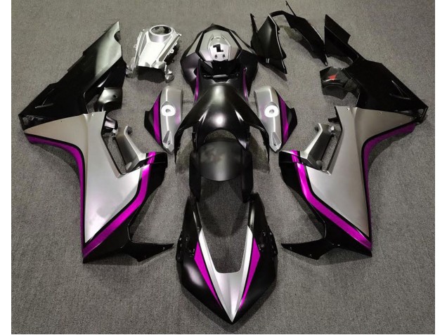 2017-2023 Silver and Black & Pink Honda CBR1000RR Motorcycle Fairings