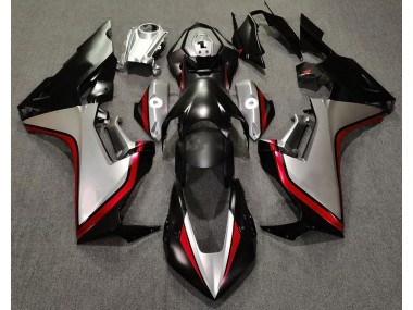 2017-2023 Silver and Black & Red Honda CBR1000RR Motorcycle Fairings