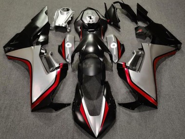 2017-2023 Silver and Black & Red Honda CBR1000RR Motorcycle Fairings
