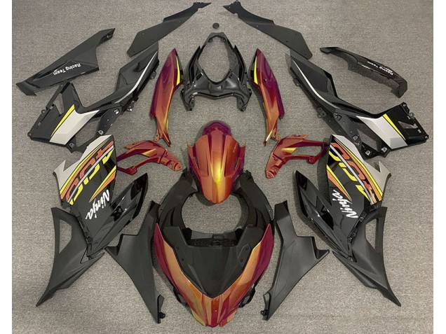 2018-2023 Liquid Orange and Grey Kawasaki Ninja 400 Motorcycle Fairings 2018-2023 Liquid Orange and Grey Kawasaki Ninja 400 Motorcycle Fairings